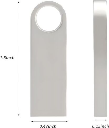10 Pack 32GB Waterproof USB2.0 Flash Drive, Metal, Silver in Kuwait