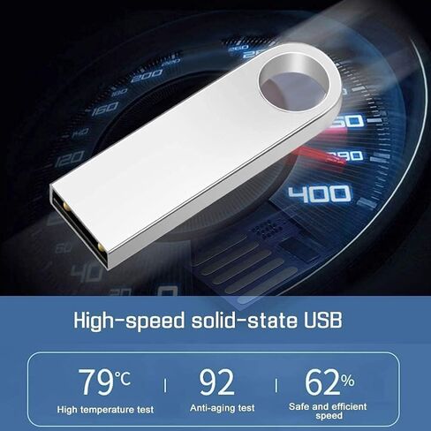10 Pack 32GB Waterproof USB2.0 Flash Drive, Metal, Silver in Kuwait