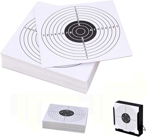 100 Pack 5.5×5.5 Inch Paper Targets Splatter Shooting Practice Targets in Kuwait