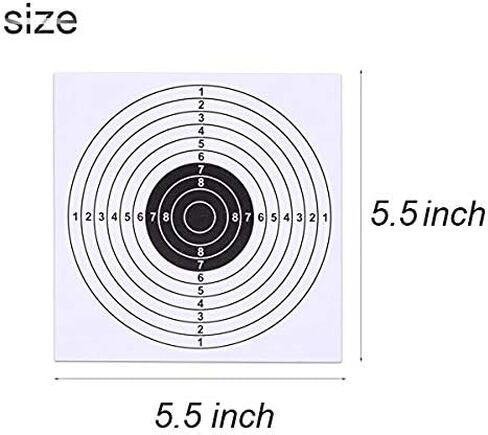 100 Pack 5.5×5.5 Inch Paper Targets Splatter Shooting Practice Targets in Kuwait