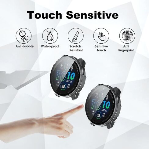 Forerunner 965 Screen Protector Compatible with Garmin Forerunner® 965 Running Smartwatch, Soft Flexible TPU Thin Lightweight Protective Cover [NO Front Screen Protector], 4 Pack in Kuwait
