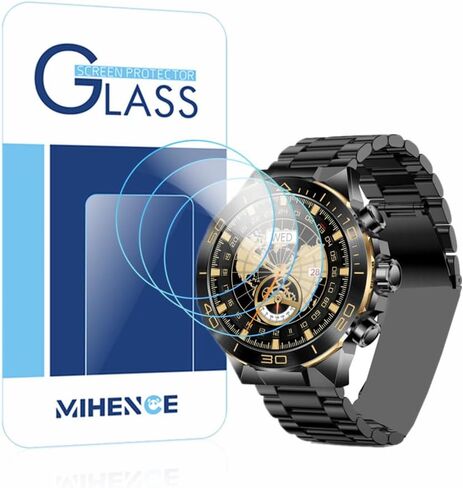 Screen Protector Compatible for SOUYIE SW-7 1.43" AMOLED Smart Watch, 9H Tempered Glass Protective Film (3 PCS) in Kuwait