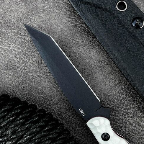 Fixed Blade Knife with Kydex Sheath,Tanto 8Cr13Mov Blade,Non-Slip G10 Handle for Camping Hiking Survival,Ideal Gift for Men in Saudi Arabia