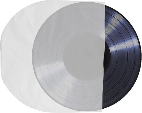 Clear Vinyl Record Protector Sleeves 50Pcs Anti-Scratch Dustproof Inner Bags 12x12 in Saudi Arabia