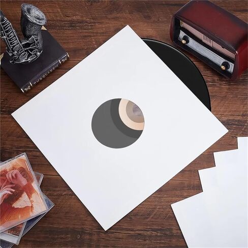 20 Pack 12-Inch Anti-Static Vinyl Record Sleeves Paper Poly Lined PE Film in Saudi Arabia