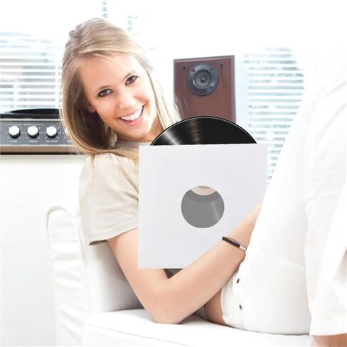 20 Pack 12-Inch Anti-Static Vinyl Record Sleeves Paper Poly Lined PE Film in Saudi Arabia