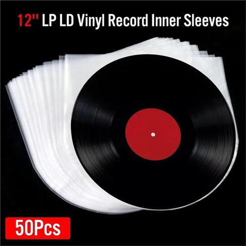 12-Inch Vinyl Record Sleeves 100Pcs, Anti-Static OPP Outer & Inner Covers for LP Storage in Saudi Arabia