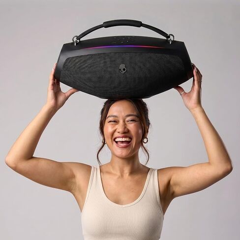 Skullcandy Barrel 2 Bluetooth Boombox Speaker with LED Lights, 12H Batttery in Kuwait