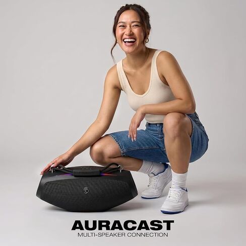 Skullcandy Barrel 2 Bluetooth Boombox Speaker with LED Lights, 12H Batttery in Kuwait