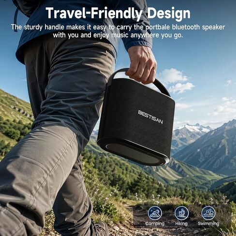 BESTISAN Bluetooth Speaker, 2.1CH 90W Stereo Sound, Built-in 50W Subwoofer, Upgraded 7 RGB Lights, TWS, 15H Play Portable Speaker, Deep Bass, Hands-Free Calling for Party, Camping, Travel, Garage in Kuwait