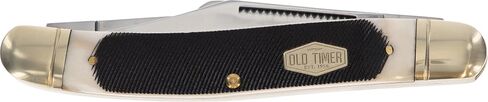 Old Timer 858OTB Genuine Bone Lumberjack Stockman Traditional Folding Pocket Knife with 3 Mirror-Polished High Carbon SS Blades, and Ergonomic Handle for EDC, Camping, Whittling, Hunting, and Outdoor in Saudi Arabia