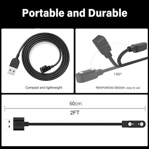 TK29 Smart Watch Charger, 2 Pack Compatible for DIVOAZBVO TK29 Smartwatch Magnetic Charger USB Charging Cable in Saudi Arabia