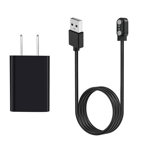 Fast Wall Smart Watch Charger, 2-Pin 2.84 mm Magnetic USB Charging Cable Compatible with Willful YAMAY Letsfit Fitpolo Letscom VeryFit Pro ID205U ID205L ID205S ID206 ID216 SW021 SW023 GT01 Smartwatch in Saudi Arabia