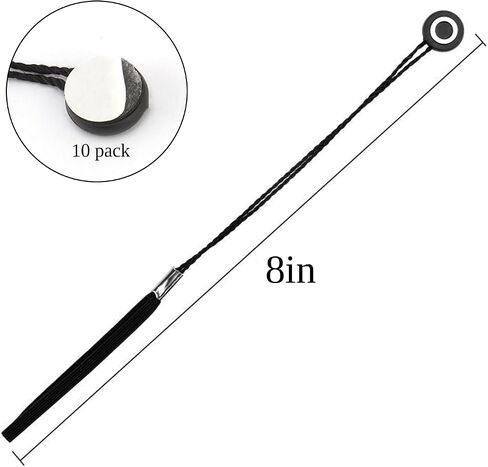 Aprince 10 Pcs Lens Cap Leash Lens Cap Keeper with Elastic String in Saudi Arabia