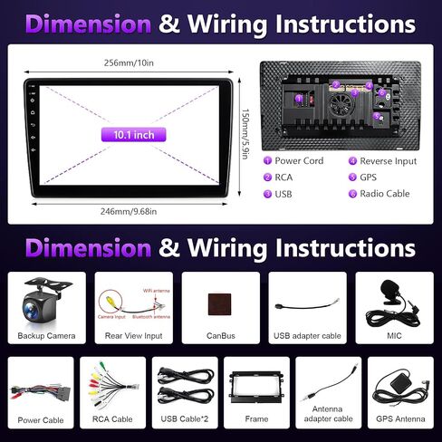 2G+64G Car Radio for Ford Mustang 2007-2009 Wireless Apple CarPlay in Kuwait