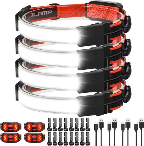 LED Headlamp, USB Rechargeable Hard Hat Light, 230° Broadbeam Headlight in Kuwait