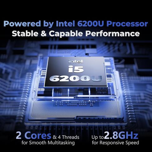 2026 Laptop Computer,15.6" FHD IPS,16GB RAM 512GB SSD,Windows 11 Pro,i5-6200U Up to 2.8GHz,Portable Laptop,Business Student Notebook,Backlit Keyboard,WiFi,BT 4.2,Mini HDMI,TF Card,2-Year Warranty in Kuwait