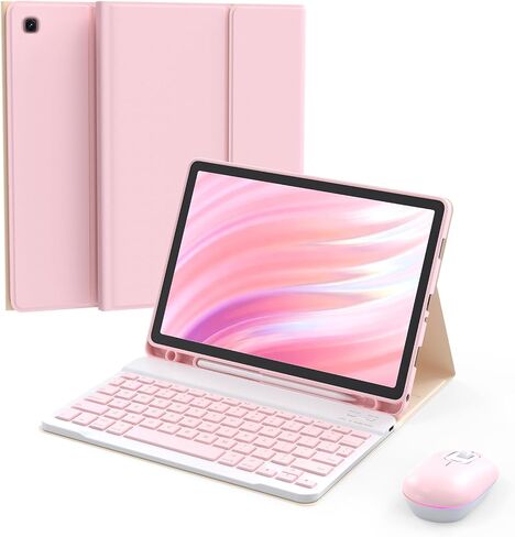 for HD 10/10 Plus & Other 10.1 inch Tablet Case with Keyboard in Kuwait