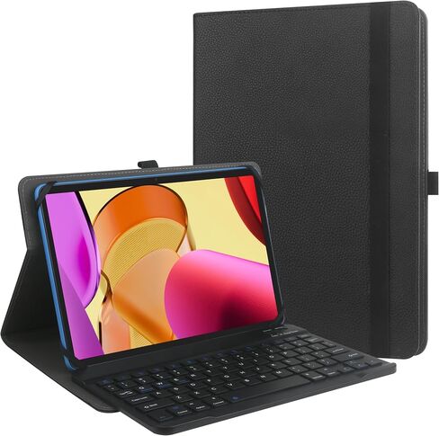 9",9.7",10.1",10.5",10.9",11" Tablet Universal Case with Keyboard, Case with Removable Wireless Bluetooth Keyboard & Pen Holder for iPad, Galaxy and Other 9-11 inch Tablet in Kuwait