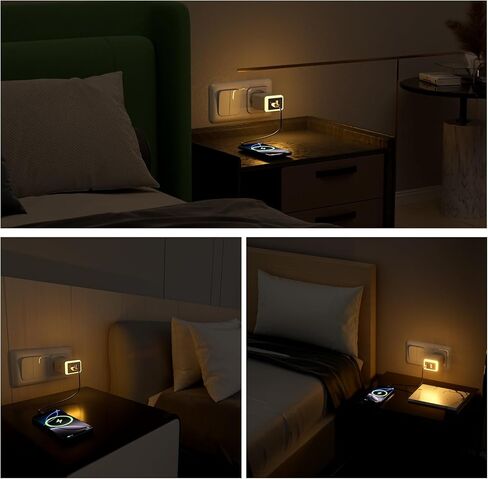 45W USB C Charger Block,USB C Travel Wall Charger with Night Light(Touch Switch),GaN 2 Port Fast Charging for iPhone 17/17 Pro/17 Pro Max/16/15/14/13/12 (European Standard) in Kuwait