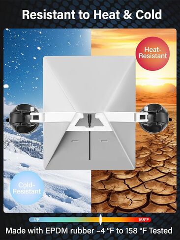 Starlink Mini Car Suction Cup Mount for Car Sunroof/Windshield, Precise Snap-in Fit, Strong Hold, Heat/Cold Resistant, Starlink Mini Accessories for RV, Car, Boat, Truck in Kuwait