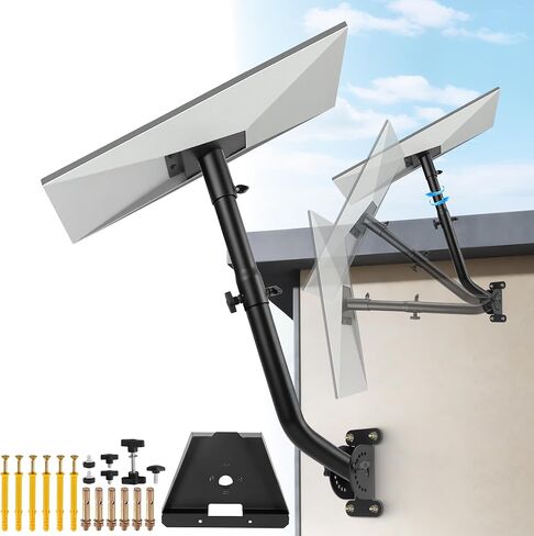 Gen3 Mount for Starlink Standard 4/4X Adjustable Wall/Roof Mounting Kit with Aluminum Pipe Adapter Compatible with Starlink Standard Gen 3/V3 in Kuwait
