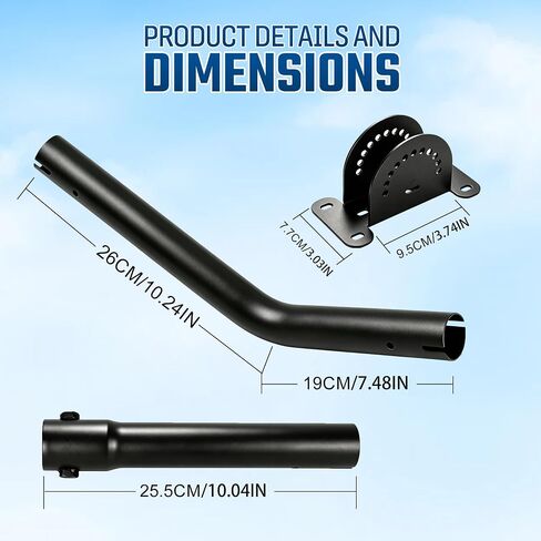 Gen3 Mount for Starlink Standard 4/4X Adjustable Wall/Roof Mounting Kit with Aluminum Pipe Adapter Compatible with Starlink Standard Gen 3/V3 in Kuwait