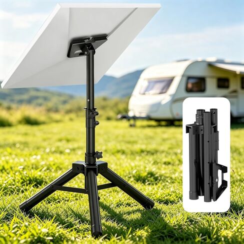 Starlink Tripod Stand Mount for Starlink Gen3, Adjustable Satellite Stand with 360° Rotation, Up to 50.4 Inch Height, Ground Nails for Camping RV Outdoor in Kuwait