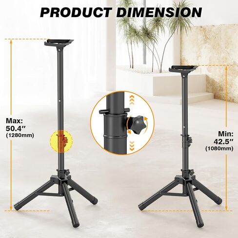 Starlink Tripod Stand Mount for Starlink Gen3, Adjustable Satellite Stand with 360° Rotation, Up to 50.4 Inch Height, Ground Nails for Camping RV Outdoor in Kuwait