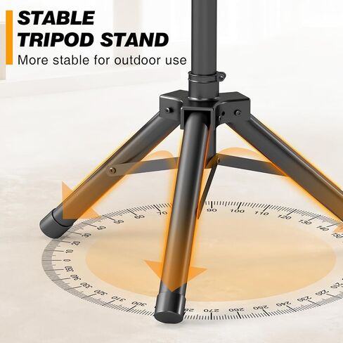 Starlink Tripod Stand Mount for Starlink Gen3, Adjustable Satellite Stand with 360° Rotation, Up to 50.4 Inch Height, Ground Nails for Camping RV Outdoor in Kuwait