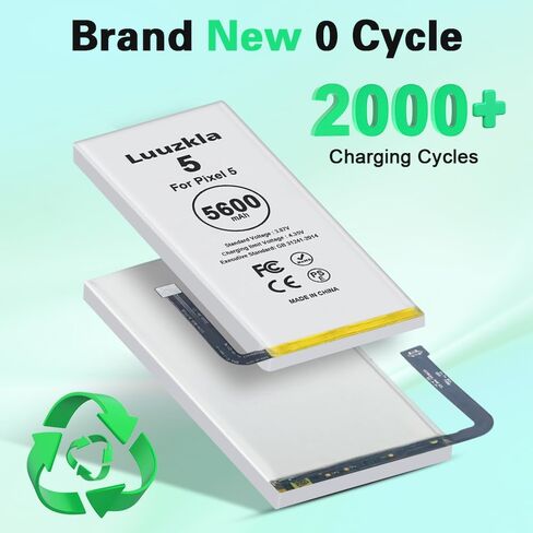 Compatible with Pixel 5 Battery, 5600mAh (New Upgrade) Super Capacity Battery Compatible with Google Pixel 5 GD1YQ, GTT9Q, G5NZ6, with Full Tool Kits-24 Months Service in Kuwait
