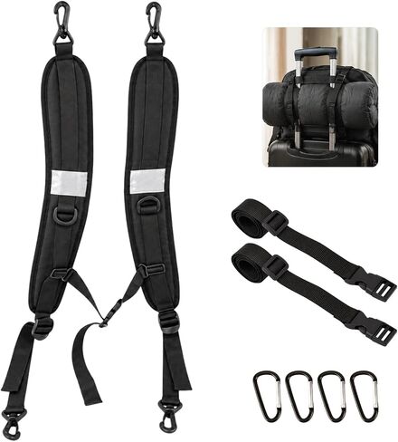 Backpack Straps, Backpack Shoulder Straps, Bags Padded Back Pack Replacement with Heavy Metal Clips, Adjustable Carrying Strap for Backpack, Dry Bag, Sprayer in Kuwait