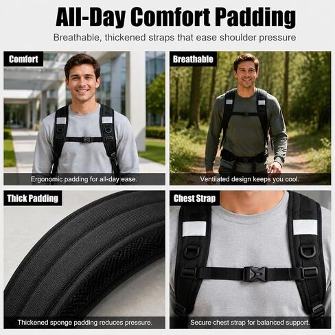 Backpack Straps, Backpack Shoulder Straps, Bags Padded Back Pack Replacement with Heavy Metal Clips, Adjustable Carrying Strap for Backpack, Dry Bag, Sprayer in Kuwait