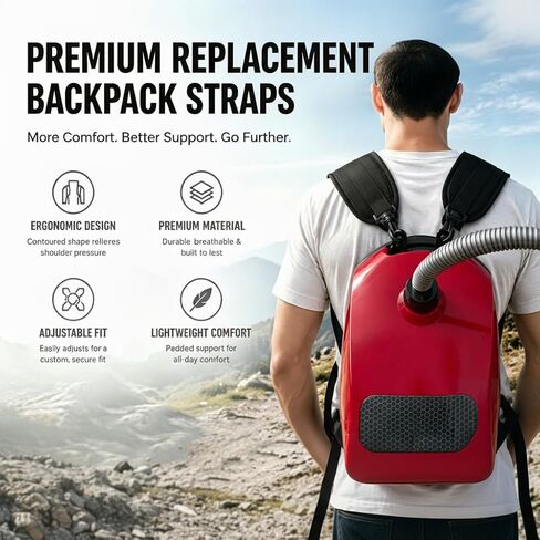 Backpack Straps, Backpack Shoulder Straps, Bags Padded Back Pack Replacement with Heavy Metal Clips, Adjustable Carrying Strap for Backpack, Dry Bag, Sprayer in Kuwait