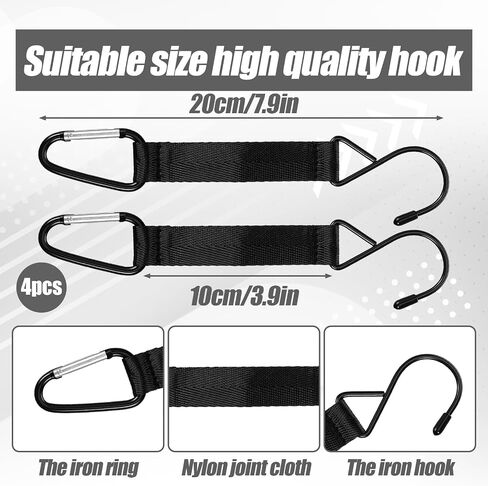 4Pcs Nylon Fence Hooks,Fence Hooks for Bat Bags and Water Bottle in Kuwait