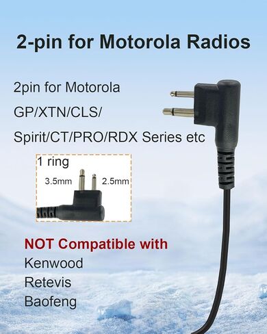 CLS1410 CLS1110 GP2000 Earpiece Mic Compatible with Motorola in Kuwait