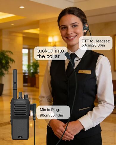 CLS1410 CLS1110 GP2000 Earpiece Mic Compatible with Motorola in Kuwait