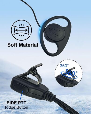 CLS1410 CLS1110 GP2000 Earpiece Mic Compatible with Motorola in Kuwait