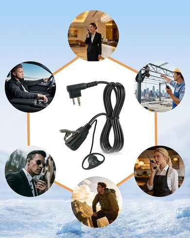 CLS1410 CLS1110 GP2000 Earpiece Mic Compatible with Motorola in Kuwait