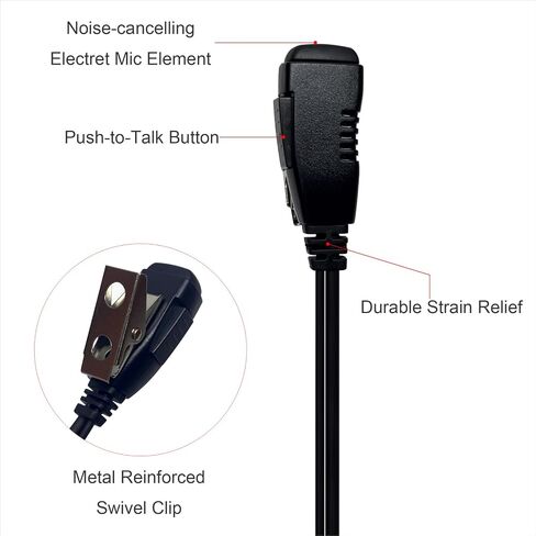 G Shape Headset 2-Pin Ear Hook Earpiece with Mic for Kenwood NX-320 NX-340 TK-2200 TK-3160 NX-3220 NX3320 TH-G71A in Kuwait