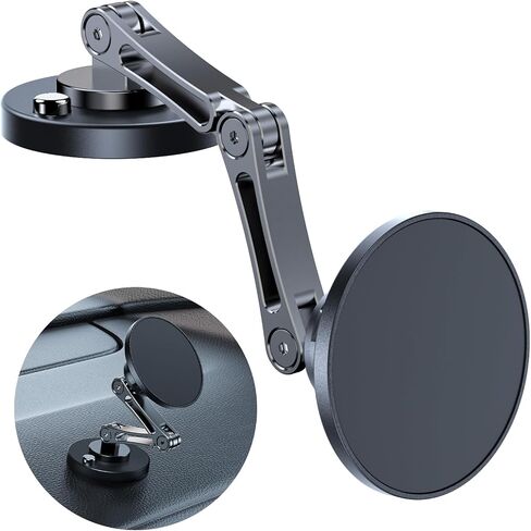ZBF Magnetic Wireless Car Mount Charger, 15W Fast Charging for MagSafe Car Mount,Magnetic Car Phone Holder Mount, Car Cell Phone Holder Fit iPhone 17 16 15 14 13 12 All Smartphones in Kuwait