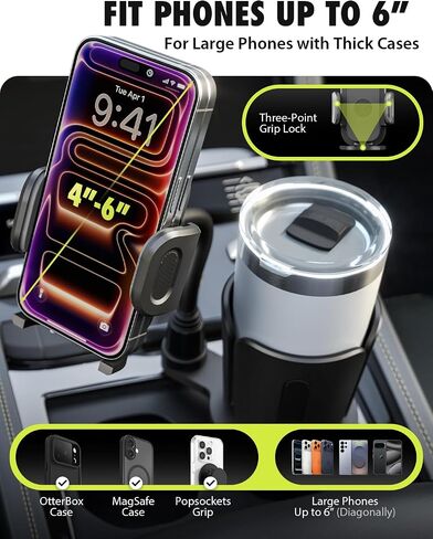 Bracketron TripGrip 2.0 Cup Holder Phone Mount, Metal Gooseneck in Saudi Arabia