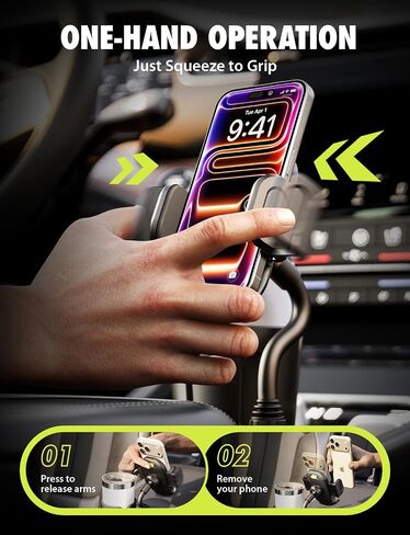 Bracketron TripGrip 2.0 Cup Holder Phone Mount, Metal Gooseneck in Saudi Arabia