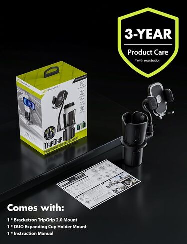 Bracketron TripGrip 2.0 Cup Holder Phone Mount, Metal Gooseneck in Saudi Arabia