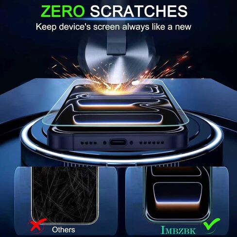 IMBZBK Matte Screen Protector for iPhone 17 Pro, Tempered Glass, 3+3 Pack in Kuwait