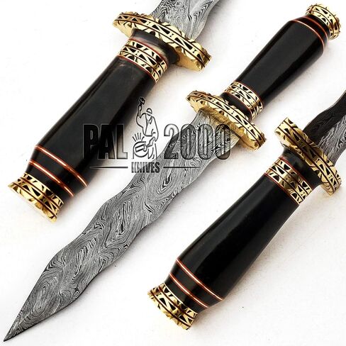 PAL 2000 KNIVES DAM- 9744 Handmade Damascus Steel 13 Inches Hunting Vivi Knife in Kuwait