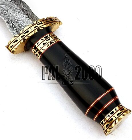 PAL 2000 KNIVES DAM- 9744 Handmade Damascus Steel 13 Inches Hunting Vivi Knife in Kuwait