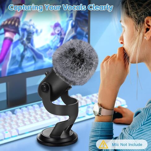 ZealSound USB Microphone with Gain Control K66W White and Furry Windscreen d65K Bundle in Kuwait