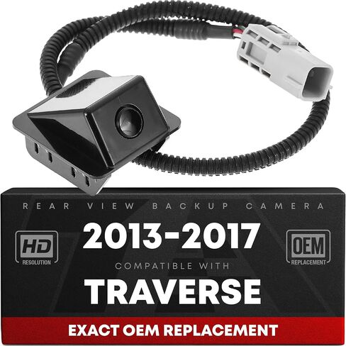 Rear View Backup Camera, Reverse Park Assist - Compatible with 2013-2017 Chevrolet Traverse - OEM 23135306 in Kuwait