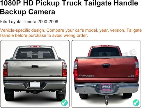 ASURE Tailgate Handle Backup Camera for Toyota Tundra 2000-2006 in Kuwait